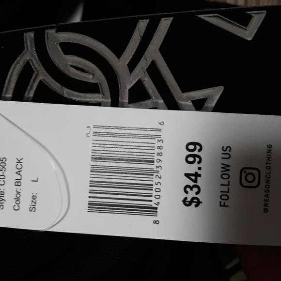 Reason mens hood pull over size L NWT - Picture 6 of 7